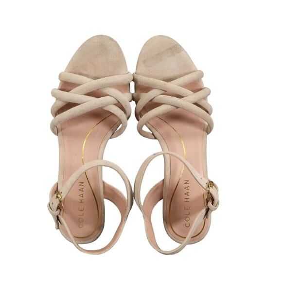 Cole Haan Shoes Womens 5.5 Sandal Pumps Platform Leather Ankle Strap Open Toe - Picture 8 of 16